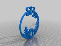 Christmas Ornament (Customizable) 3D Printer Model