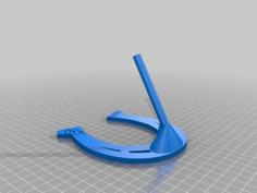 9mm Hand Gun / Pistol Display Stand 3D Printer Model