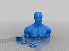 Spiderman Bust Bank 3D Printer Model