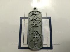 Stargate Cartouche Abydos Address Keychain 3D Printer Model