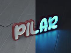 LED Marquee Pilar 3D Printer Model