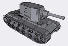 KV-2 Tank 3D Printer Model