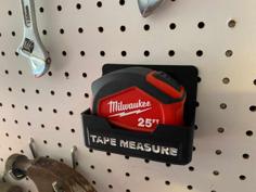 Pegboard Tape Measure Holder 3D Printer Model