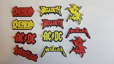 Keychain ACDC 3D Printer Model