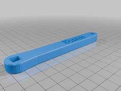 Parametric Lathe Wrench 3D Printer Model