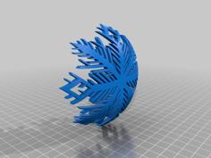 Snowflake Bowl 3D Printer Model