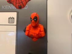 Deadpool Fridge Magnet 3D Printer Model