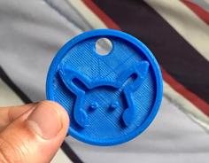 Pikachu Keychain 3D Printer Model