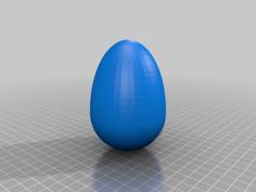 Easter Egg (Hollow, And You Can Hide Something In It!) 3D Printer Model