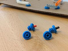 Cardboard Screw – LEGO Technic Compatible 3D Printer Model