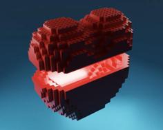 Lego Heart (Valentine’s Gift) 3D Printer Model