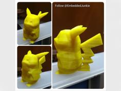 Low-Poly Pikachu Pokemon 3D Printer Model