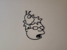 Hermes Brain Slug – Futurama Wall Art 3D Printer Model