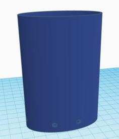 Zahnbürstenbecher Mit Abtropffunktion (2) / Cup For Toothbrush 3D Printer Model