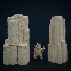 Alien Rock Formations 3D Printer Model