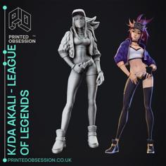 KDA Akali – League Of Legends – 30 Cm Model. 3D Printer Model