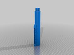 Buffer Tube & Castle Nut (AR-15, M-4, M-16) 3D Printer Model