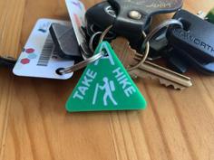 Take A Hike Keychain 3D Printer Model