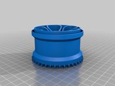 1/10 RC Truggy Wheel 3D Printer Model