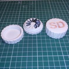 Micro SD Card Box 3D Printer Model