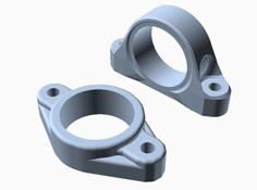 Two Bolt, Bearing Pillow Block & Flange Customizer 3D Printer Model