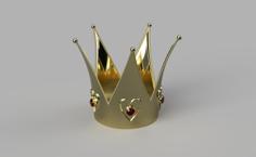 Queen Of Hearts Crown 3D Printer Model