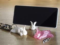 Bunny Phone Holder 3D Printer Model