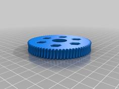 Hyperbolic Worm Gears 3D Printer Model