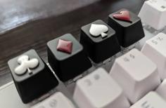 Play Card Suit Artisan Keycaps | No Stem 3D Printer Model