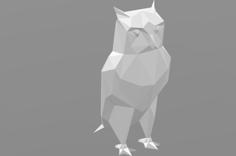 Low Poly Owl 3D Printer Model