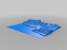 Israel North Terrain Map 3D Printer Model