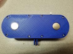 Magnetic Backplate For Dual Harbor Freight Work/Filming Light (18650) 3D Printer Model