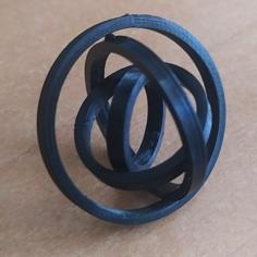 Customizable Spinning Rings Fidget 3D Printer Model