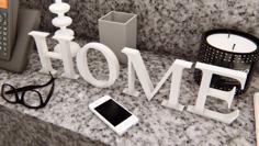 HOME Letters – House Ornament Decoration 3D Printer Model