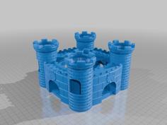 Castle – Pencil Holder 3D Printer Model