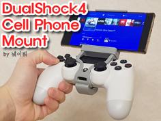 Cell Phone Mount For DualShock4 3D Printer Model