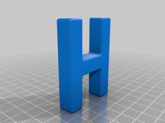 Alphabet 3D Printer Model