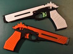 Fixed: Six Shooter Rubber Band Gun 3D Printer Model