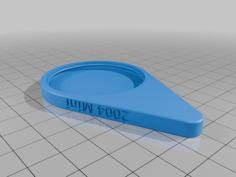 2004 Mini Coolant Cap 3D Printer Model