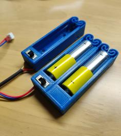 Flexing Battery Holders With Switch And Push To Pop 3D Printer Model