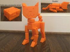 Carl The Cube(ish) Cat 3D Printer Model