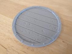 Viking Shield Coaster 3D Printer Model