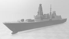 RC Scale Type 45 Destroyer 3D Printer Model