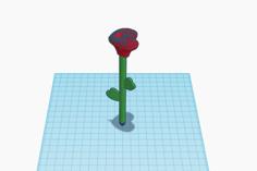 Heart Rose Pen 3D Printer Model