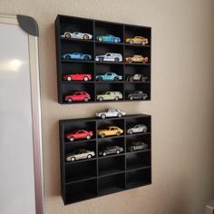 Hotwheels/Matchbox Cars Display Case 3D Printer Model