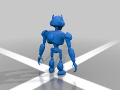 Robot Cartoon 3D Printer Model