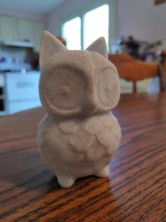 Owl Figurine With Ears 3D Printer Model