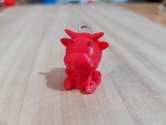 Cow Keychain 3D Printer Model