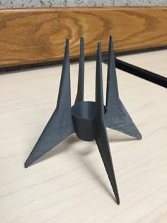 29mm Model Rocket Airfoil Fin Can 3D Printer Model