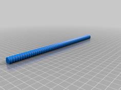 Solid Thread For Horizontal 3D Printing +*.blend File 3D Printer Model